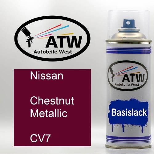 Nissan, Chestnut Metallic, CV7: 400ml Sprühdose, von ATW Autoteile West.